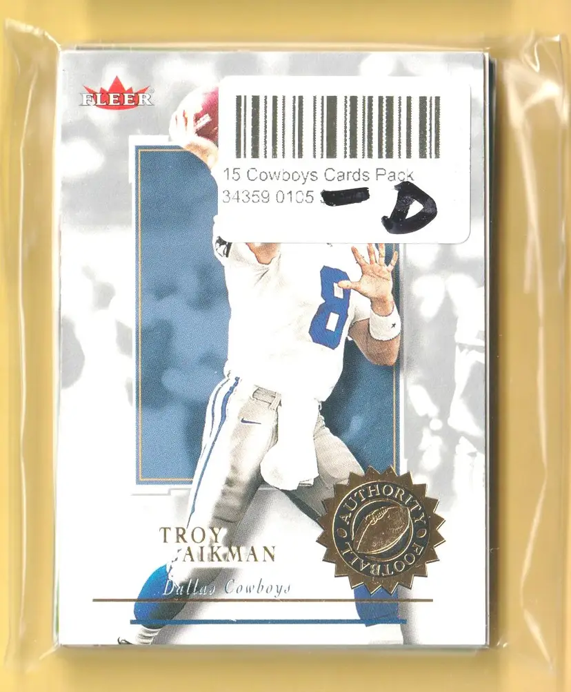 15 Card Pack D Dallas Cowboys Troy Aikman