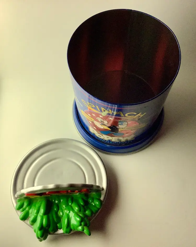 Popeye Cookie Tin Ceramic Metal 2003