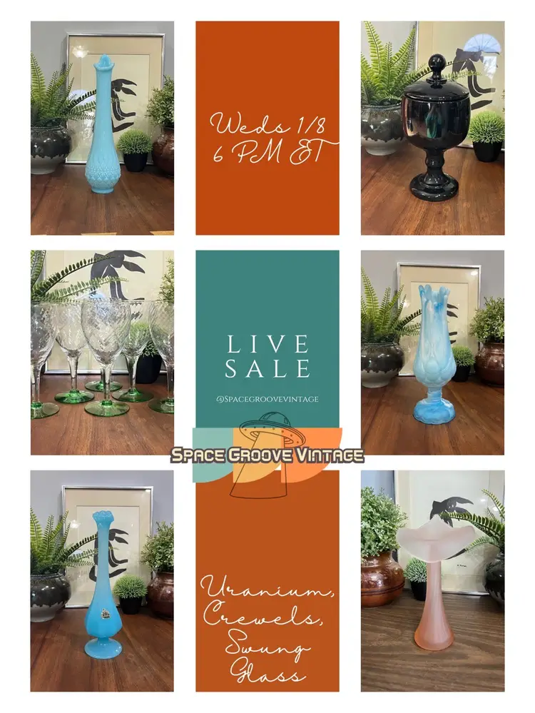 New Inventory! Swung Glass, Uranium, Crewels & More! ✨