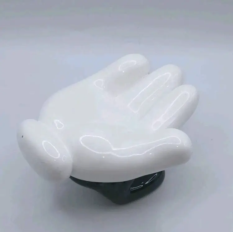 Disney Mickey Mouse White Gloved Hand Soap/Trinket Dish • Paperweight • Display Base