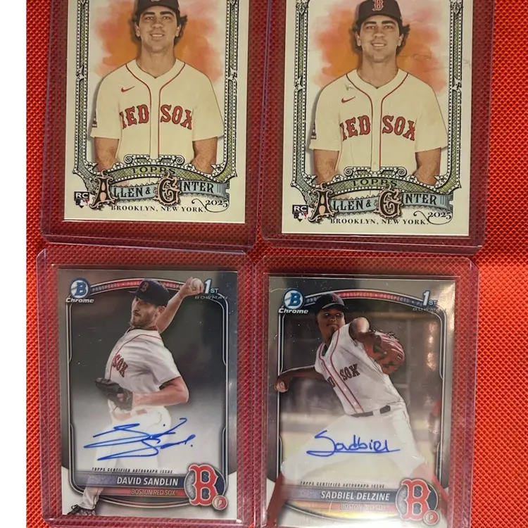 Red Sox Rookie/Prospect Lot - Autos