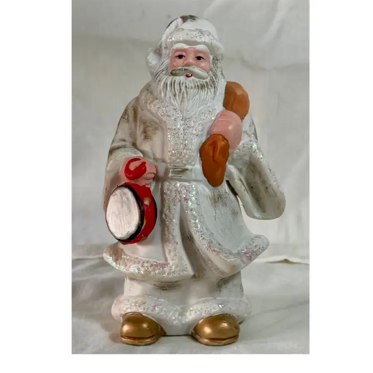 Old World Santa Claus Kris Kringle St. Nicholas Christmas figurine Hand Painted