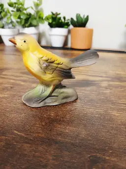 Napcoware Japan  Ceramic Yellow Bird Figurine