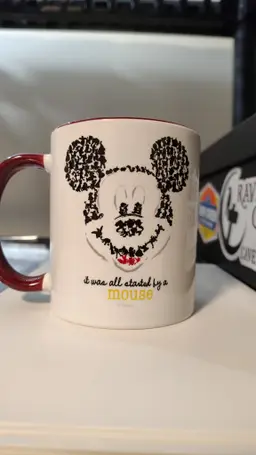Mickey mouse coffee cup