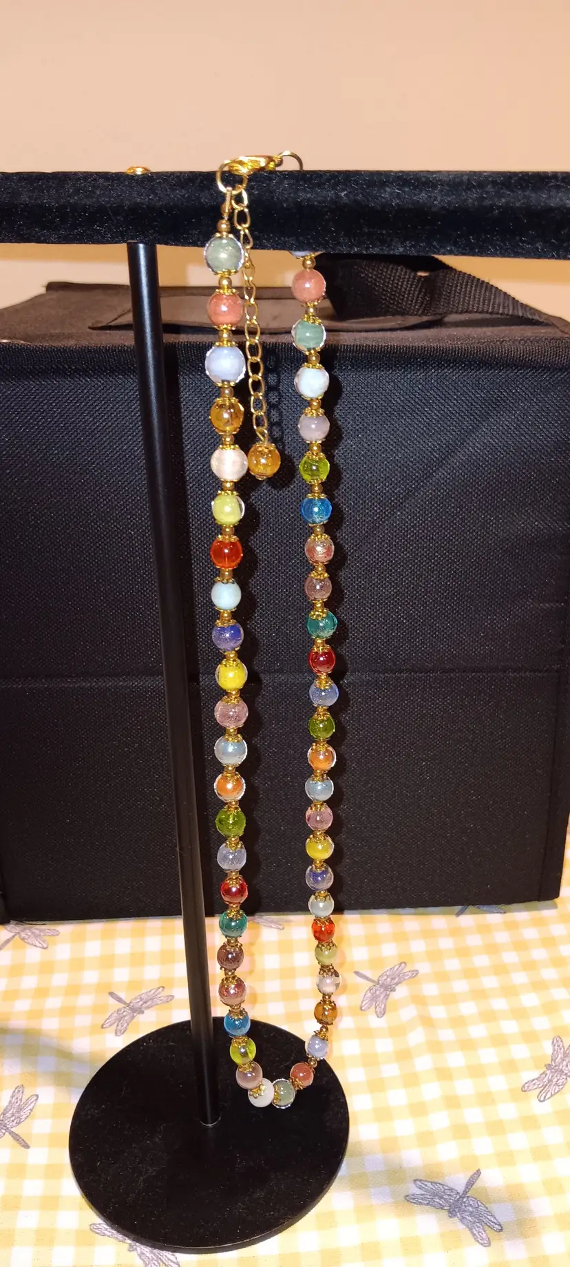 Murano Sommerso Glass Bead Necklace
