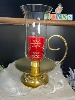 Vintage Baldwin Brass Candle Holder