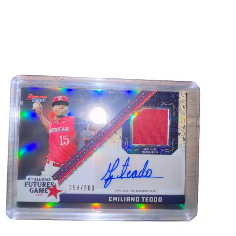 2024 Bowman's Best MLB All-Star Futures Game Emiliano Teodo Auto Patch /500