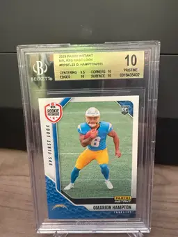 Omarion Hampton 2025 Panini Instant First Look Beckett 10