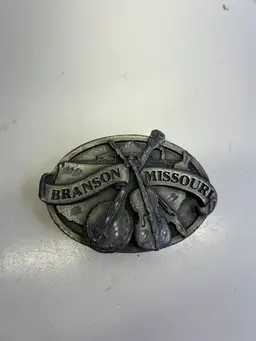 Vintage Siskiyou Pewter Belt Buckle Branson Missouri 1992