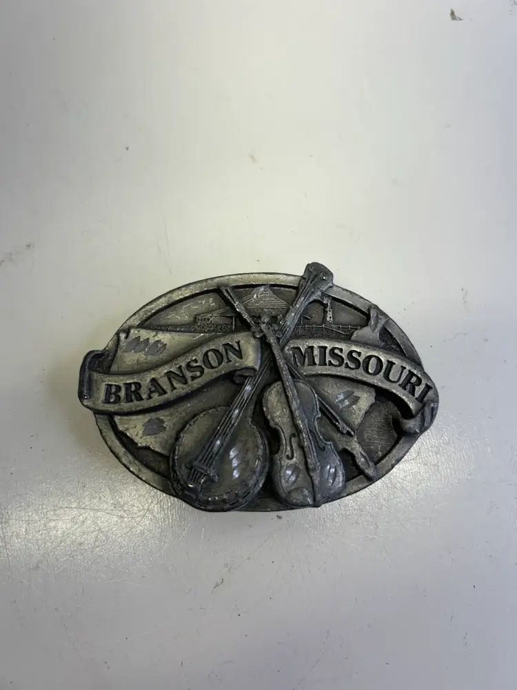 Vintage Siskiyou Pewter Belt Buckle Branson Missouri 1992