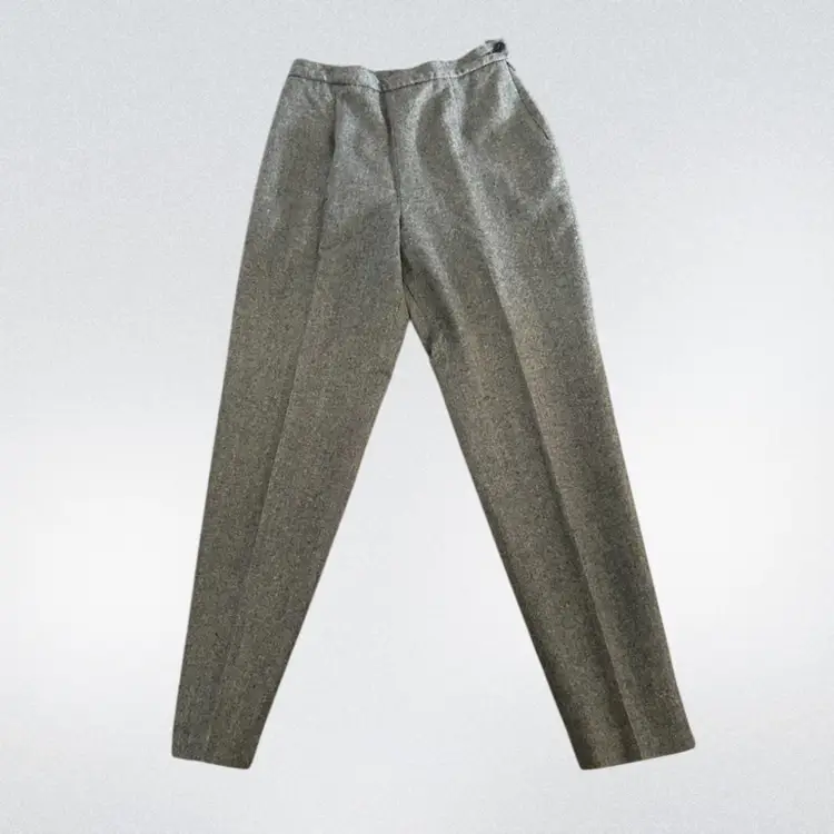 Pendleton Dress Pants Women Size Tweed Brown/blue  100% Pure New Wool Woolmark Size 8 Side Zipper