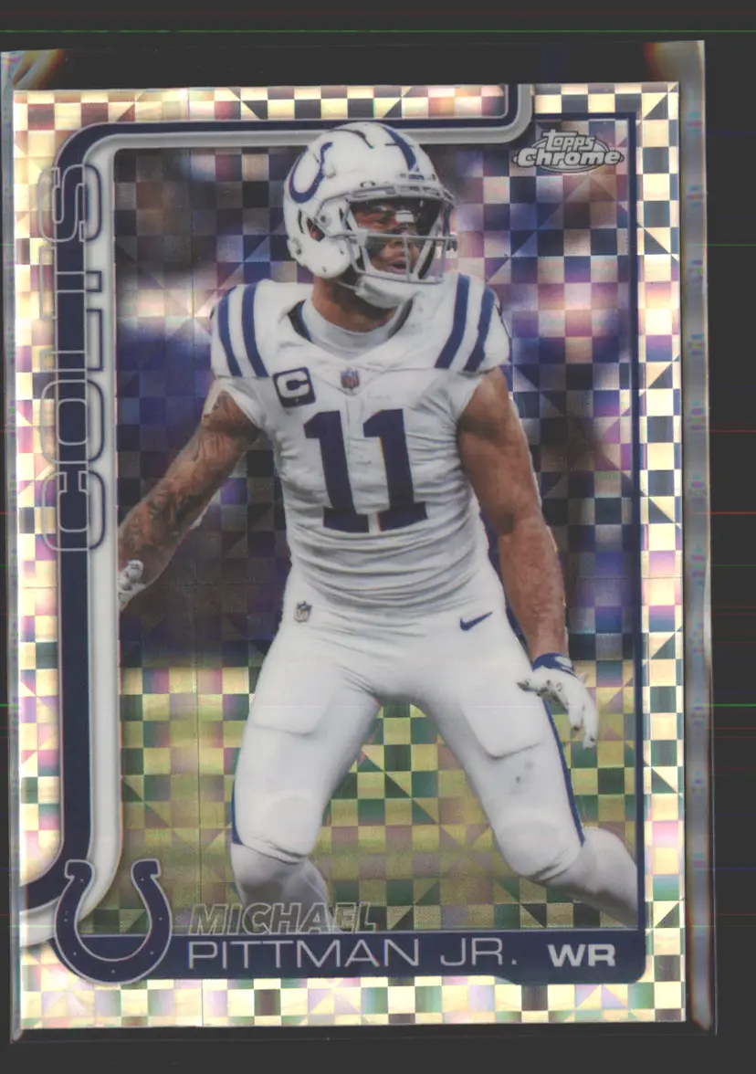 Michael Pittman Jr. 2025 Topps Chrome X-Fractor #126 - (142) - Indianapolis Colts