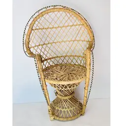 Mini Wicker Peacock Chair
