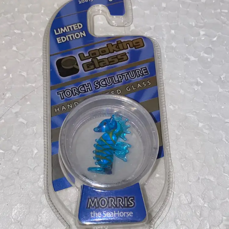 33% Off Sale- Limited Edition Looking Glass Torch Sculpture Morris The Seahorse  Front And Back Photos (was $12)