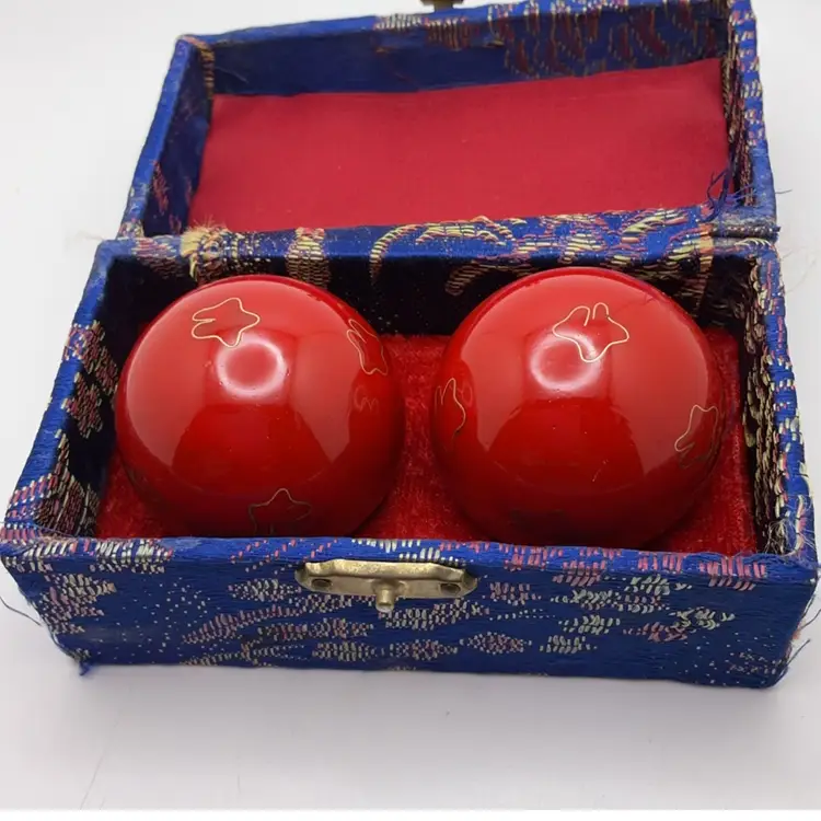 POW3 VTG Asian Theme Stress Balls Musical Meditation Dragon and Phoenix Rising Bird