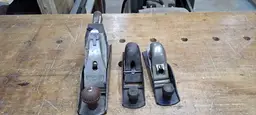 Lot of 3 Not Stanley Planes, #4 size and 2 Block Planes