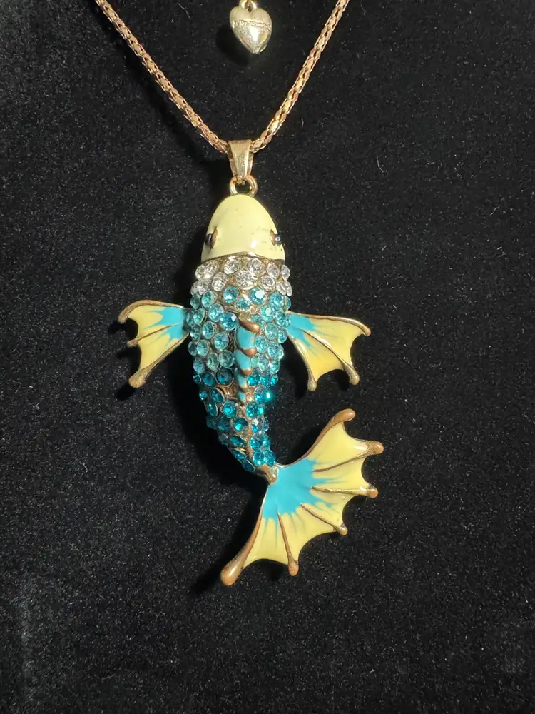 Blue Fish Pendant