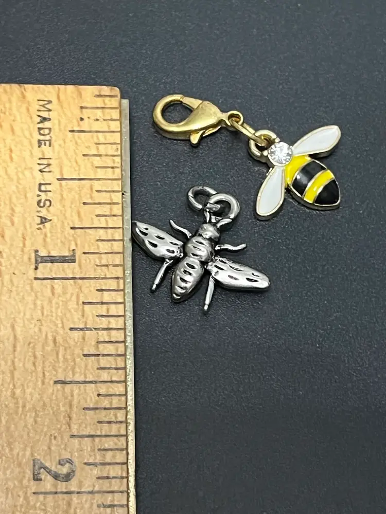 2 Bee Charms