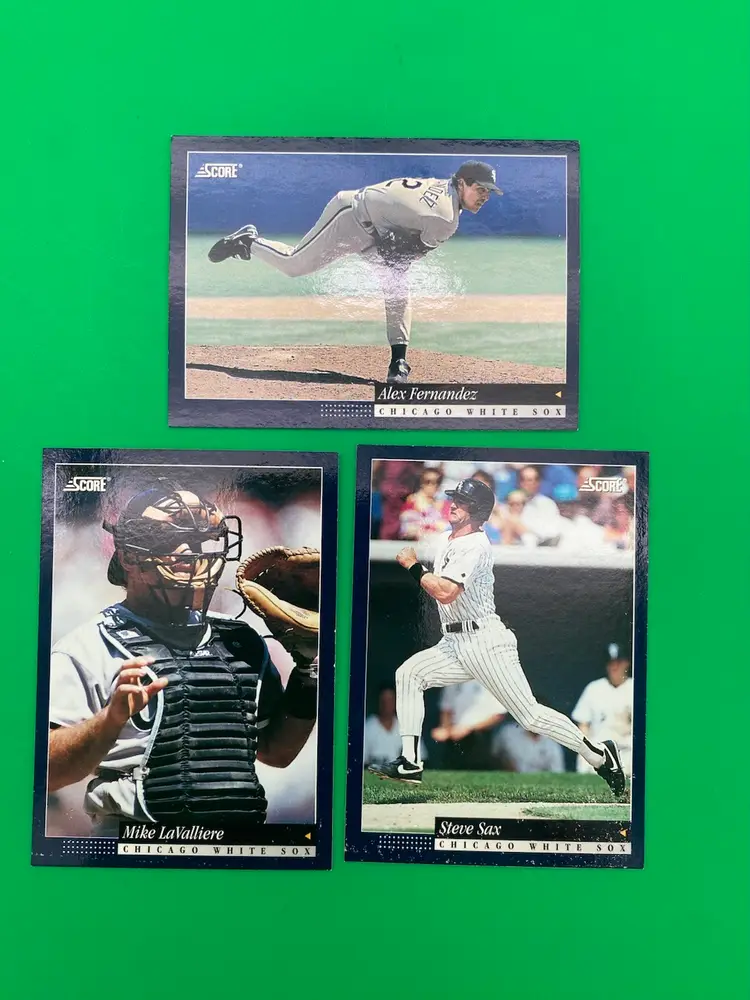 Score 1994 MLB Chicago White Sox Lot of 10 Different Trading Cards