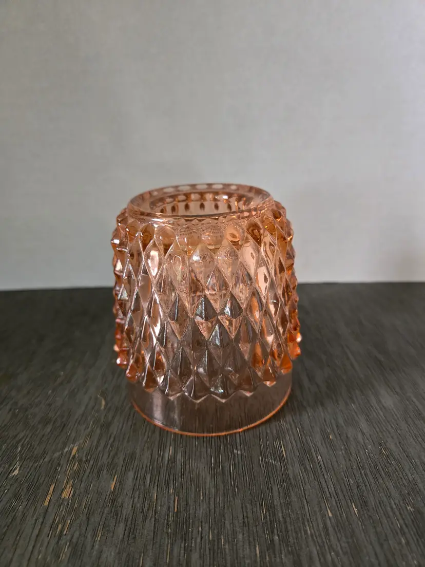 Indiana Glass Diamond Point Fairy Lamp Top only