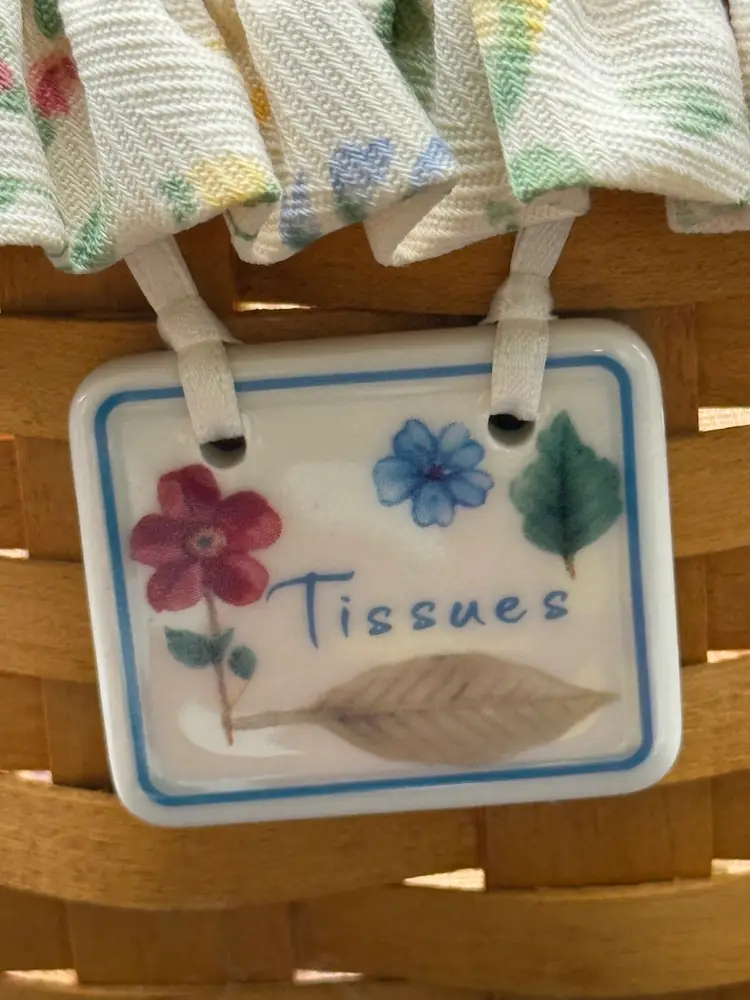 Longaberger Handwoven Tissue Basket
