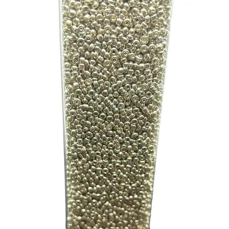 Metallic Silver Bead Treasures 12/0 Glass Seed Beads