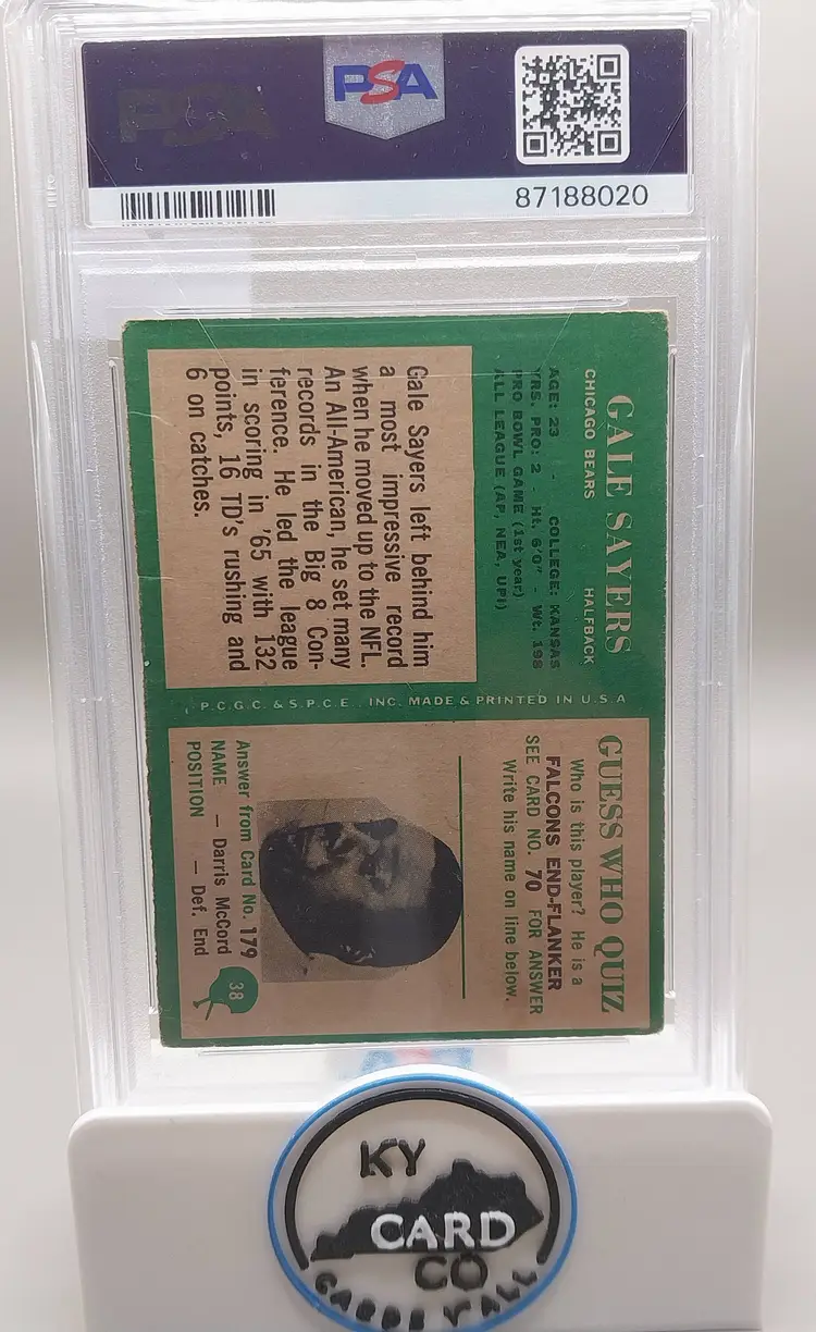 GALE SAYERS 1966 Philadelphia PSA 1.5