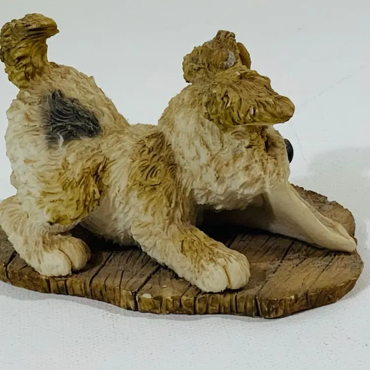 Cutest Puppy Love Figurine Puppy Carrying A Paw Signed Love Letter In Mouth