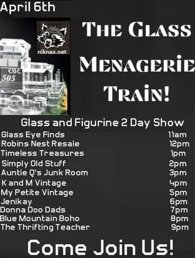 Glass And￼ Figurine train show! Two day event!