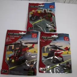 Ausini Fire Brigade City Heroes Building Block Set 3-Pack