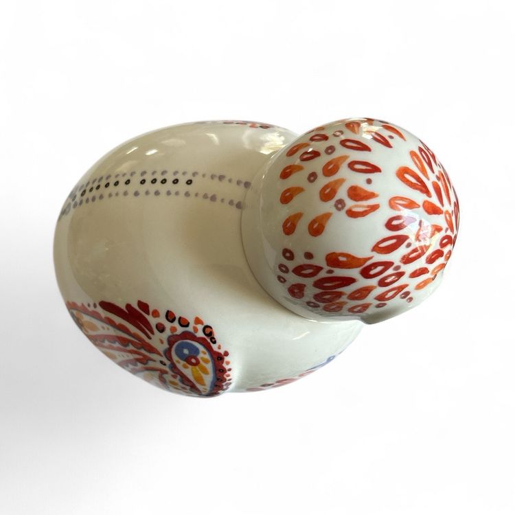 Anthropologie Biscuit Small Ceramic Owl Canister Sugar Tea Jar Bird