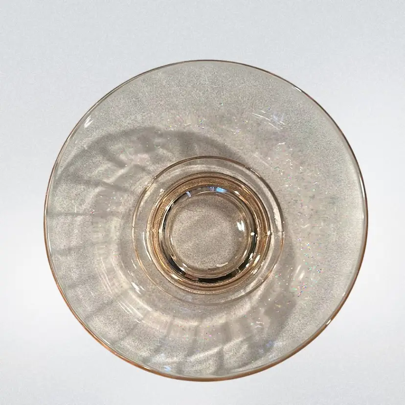 Pink depression glass bowl