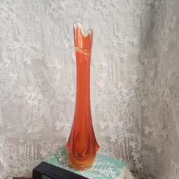 Orange Viking Swung Vase