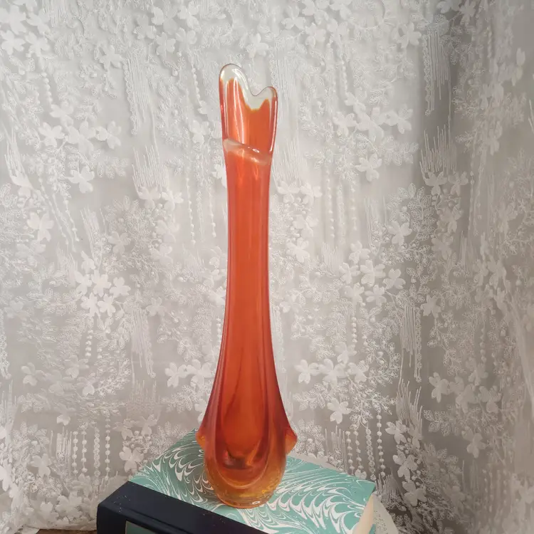 Orange Viking Swung Vase