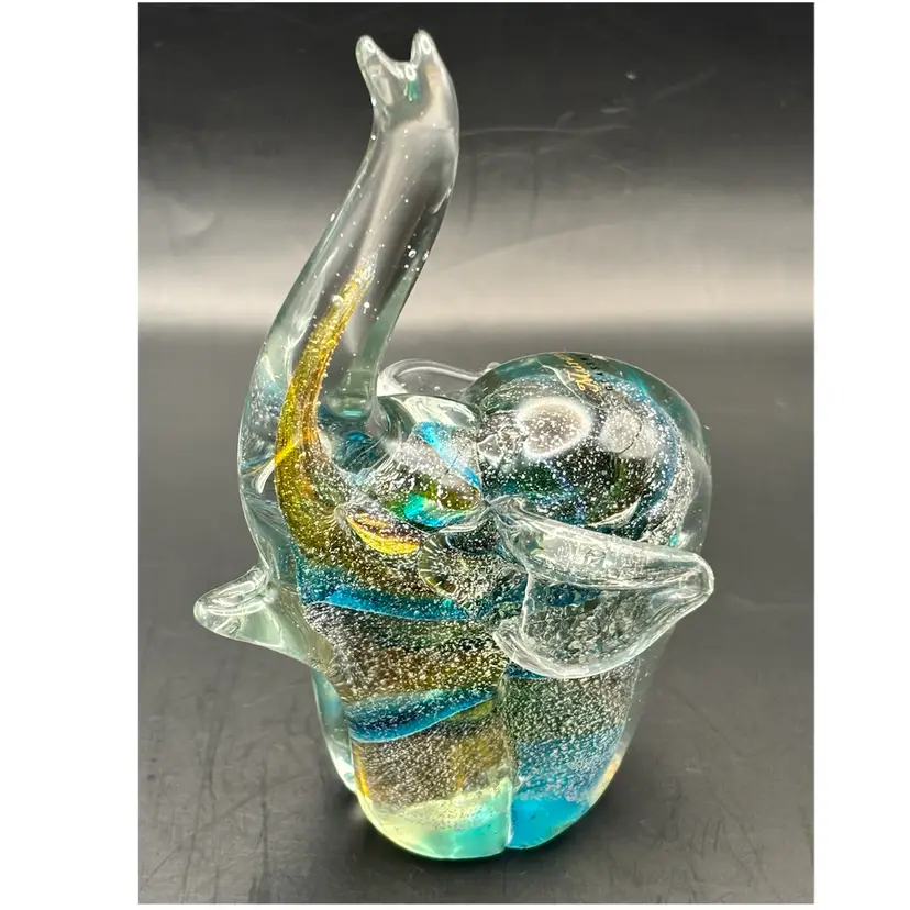 Blown Art Glass Elephant