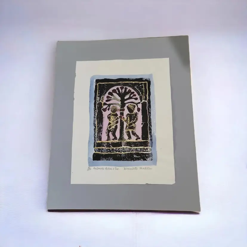 Sale! Bernadette Madden Original Print Limited Edition Ardmore Adam & Eve Dublin Ireland