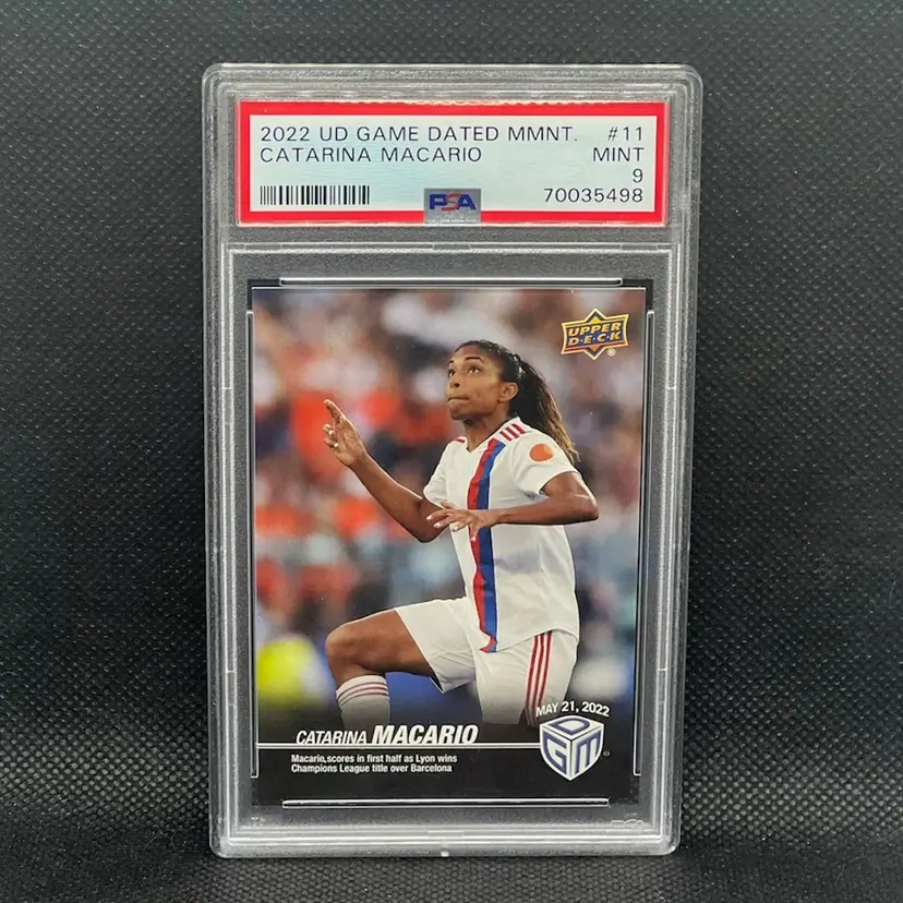Catarina Macario 2022 UD Game Dated Moments #11 PSA 9 Soccer Card