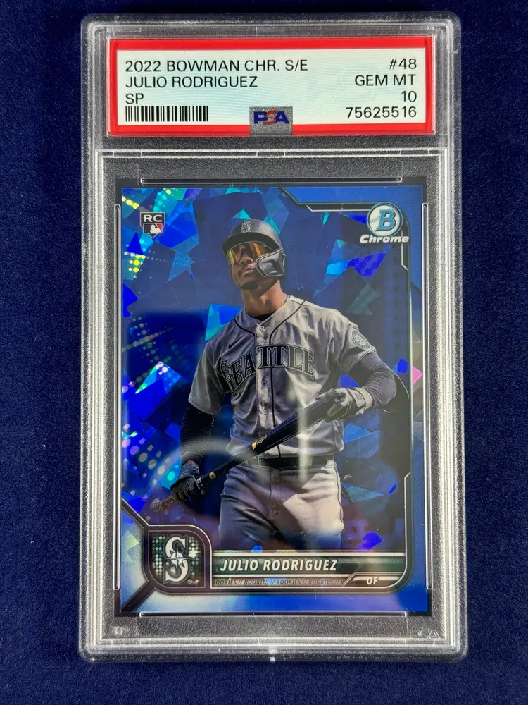2022 Bowman Chrome Sapphire Edition Julio Rodriguez Rookie SP PSA 10
