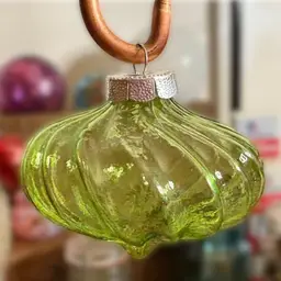 Green Glass Ornament