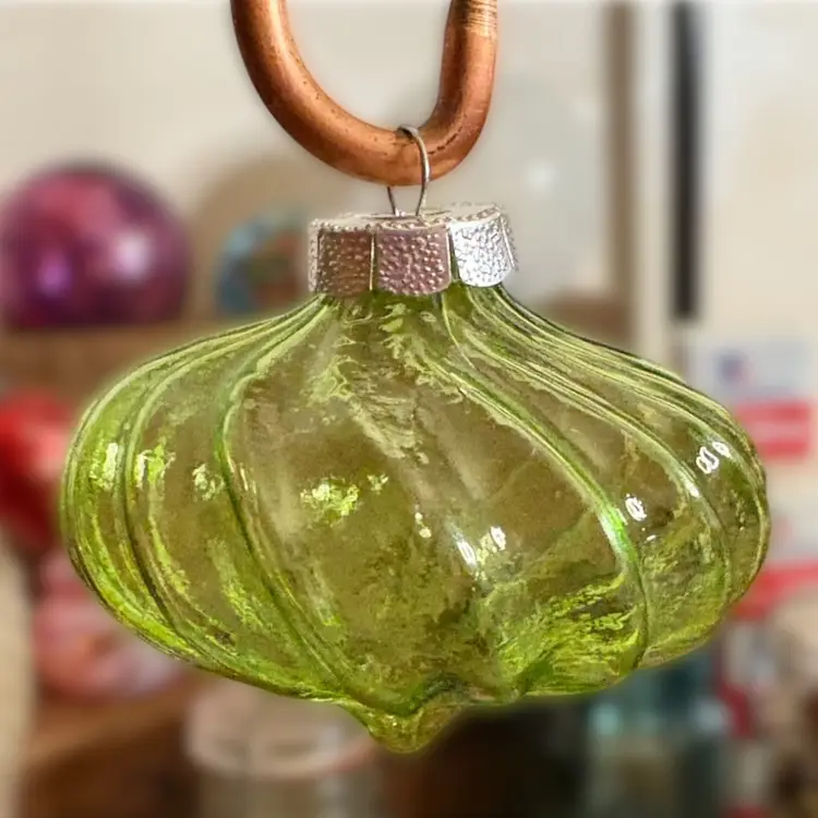 Green Glass Ornament