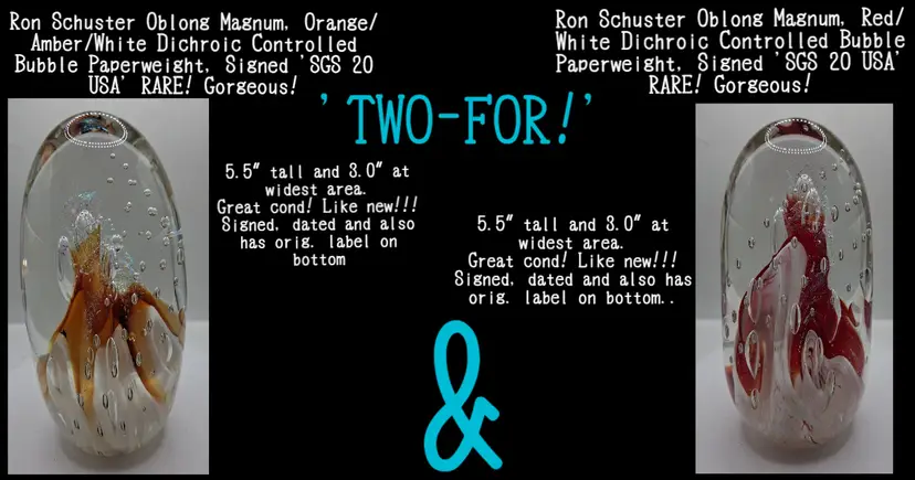 "TWO-FOR" #45 RON SCHUSTER BEAUTIES!