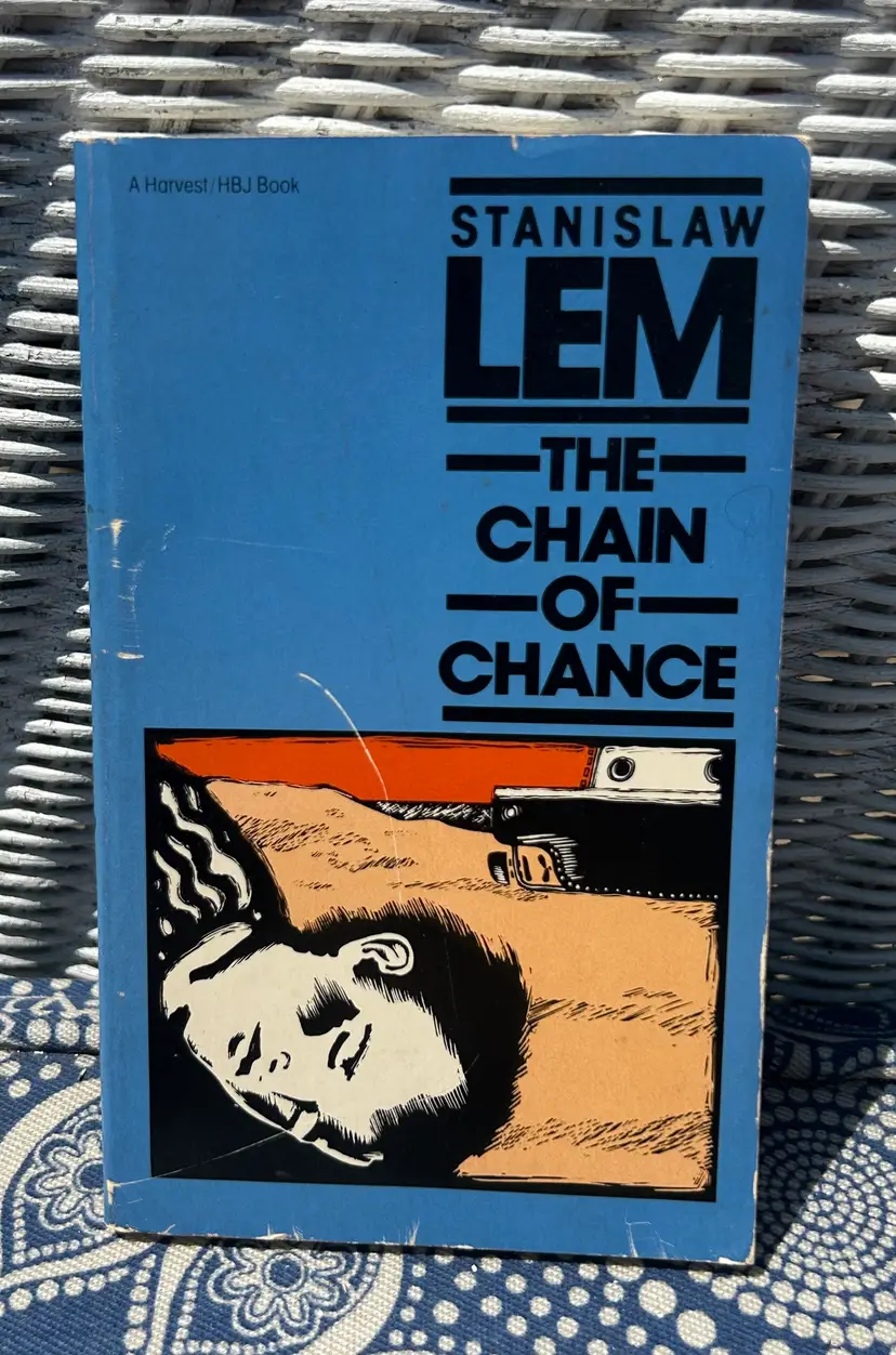 Vintage 'The Chain of Chance' By Stanislaw Lem Paperback Book 1984 Harvest/HBJ