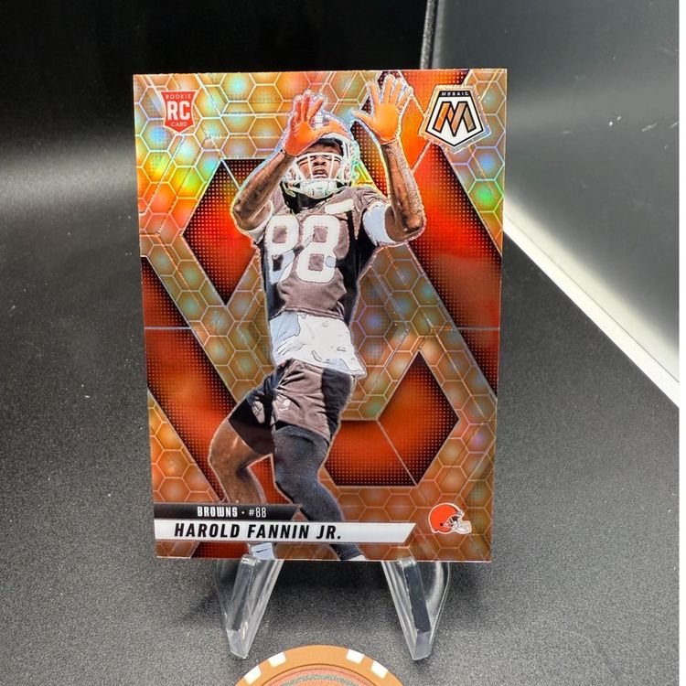Harold Fannin Jr RC Honeycomb Sp 2025 Mosaic Cleveland Browns