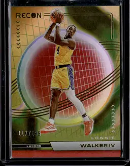 Lonnie Walker IV 2022-23 Panini Recon Card red holo /199