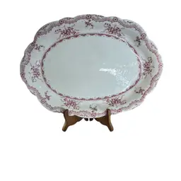 Antique transferware platter
