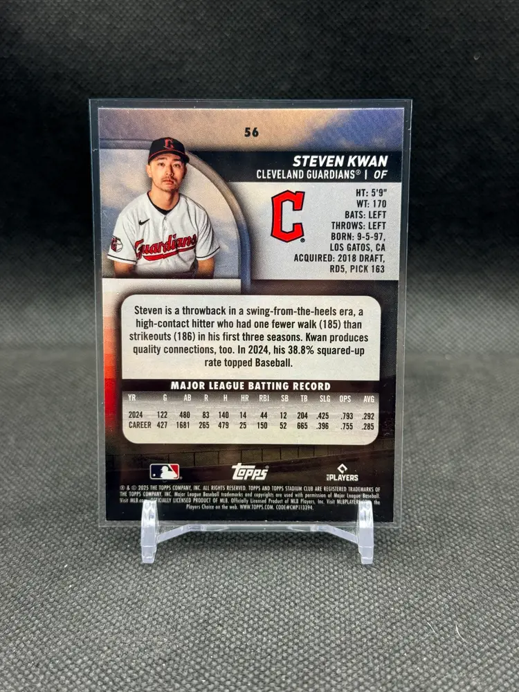 Steven Kwan 2025 Topps Stadium Club Members Only SP