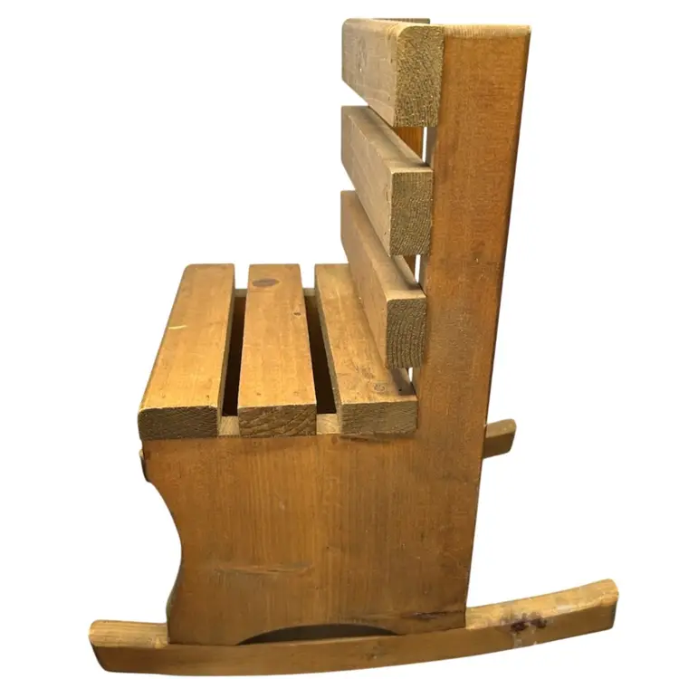 Wooden Doll Rocking Chair
@ 14 1/2x 12 1/2x 8 1/2