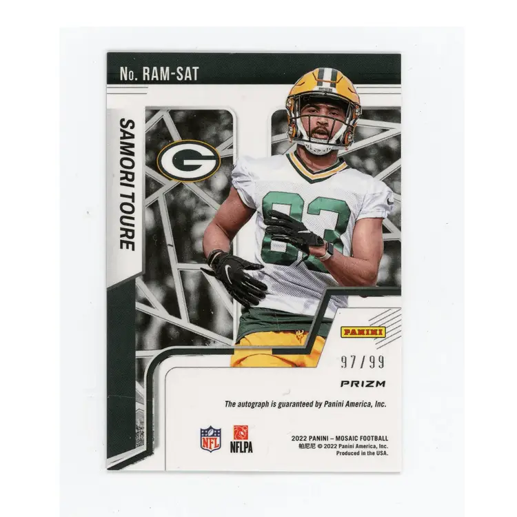 Samori Toure Mosaic Blue Rookie Auto /99