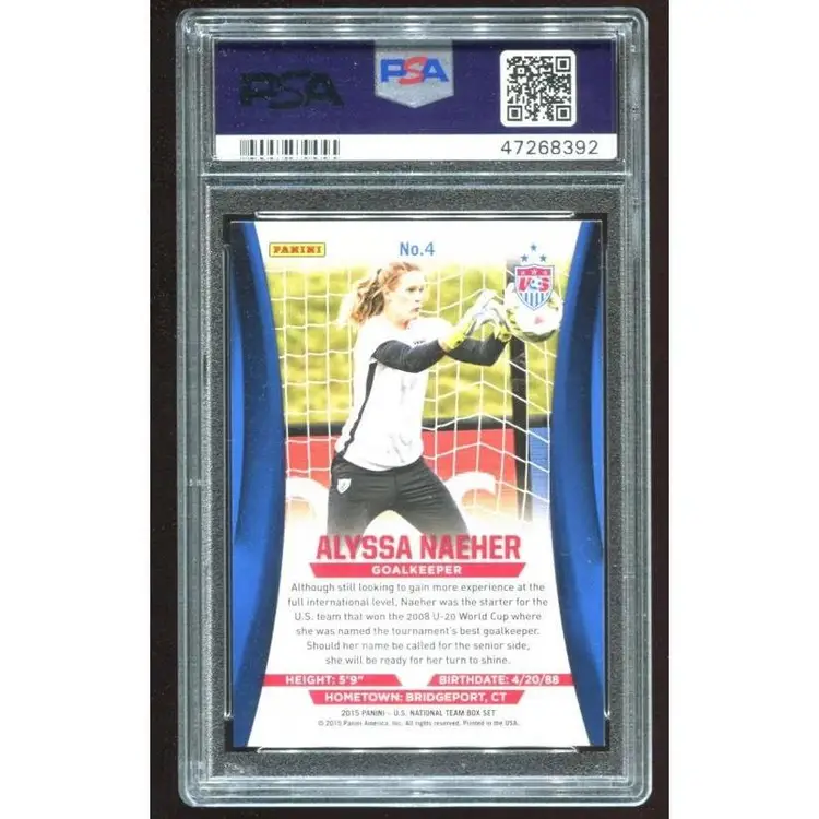 Alyssa Naeher Rookie 2015 Panini US National Team Box Holofoil #4 - Pop 7