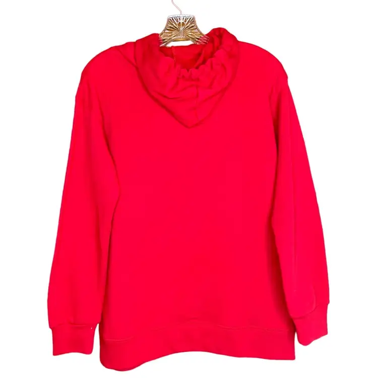 Juicy by Juicy Couture fleece pullover red hoodie size Xsmall NWOT